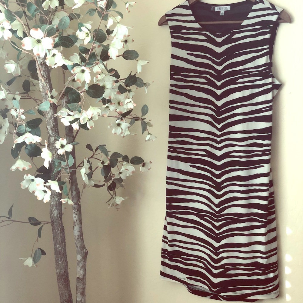 Jennifer Lopez zebra dress